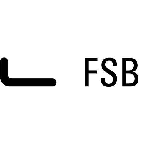 Stoßgriff-Befestigung FSB 05 0582,  paarweise Montage,  M8,  für MHK-Türen,  Edelstahl