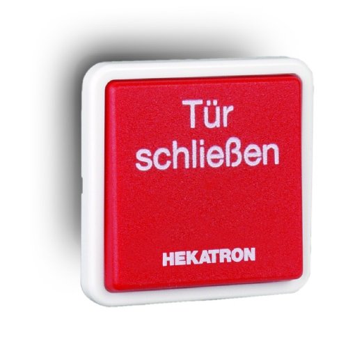 Drucktaster, Hekatron HAT 02, 30 V DC 1A, IP 20, Aufputz-Unterputz